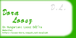 dora loosz business card